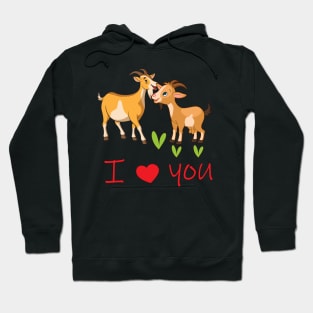 Valentine's goat - Happy Valentine's day Hoodie